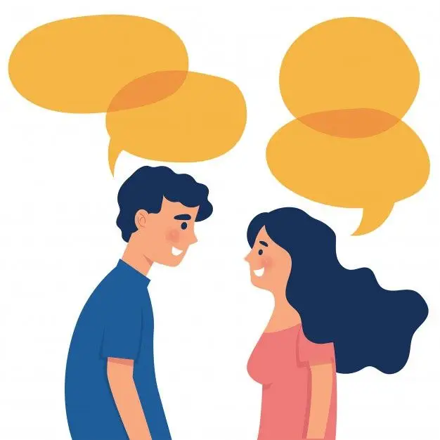 Happy couple laughing while asking fun and deep questions relationship. questions to each other